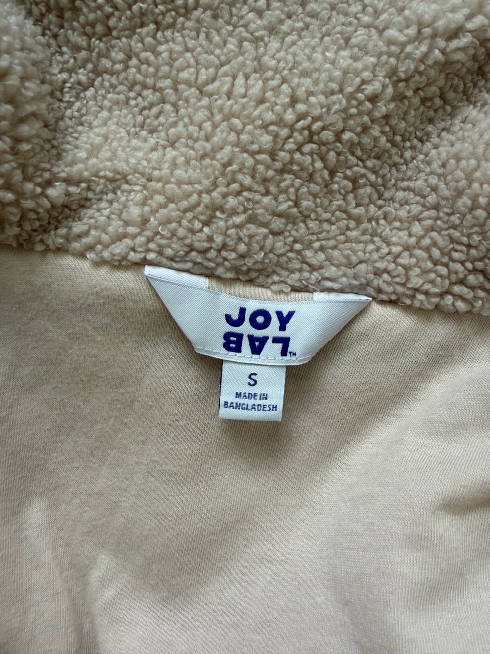 Women's High Pile Vest - JoyLab Tan/Taupe S - Picture 5 of 7